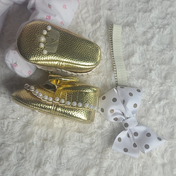 💟💟Baby shoe and headband.💟💟 - Picture 7 of 9